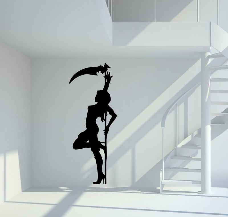 24010 Sexy Reaper Wandtattoo
